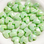 Faceted Heart Acrylic Beads 17.5mm Pastel Vibrant Mixed 10pcs 7