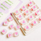 Transparent Fruit Square Acrylic Beads 14mm Colorful 10pcs 10