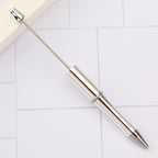 Beadable Plastic Pens Wholesale, UV Electroplated Metallic Gradient Colorful Ballpoint, 11.5mm x 145mm
