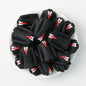 Father's Day Suit 3D Silicone Focal Beads Black Red Tie 20pcs