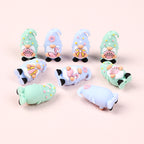 Silicone 3D Focal Beads Summer Dwarf Holding Flamingo 5