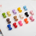 Painted Screws Acrylic Beads 16mm Colorful Mixed 50pcs 2