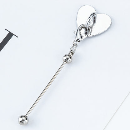 Beadable Metal Cup Charms Heart-shaped