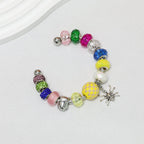 Beadable Bracelet Titanium Steel Electroplated C-Shaped Open Bangle