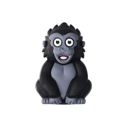 Silicone 3D Focal Beads Animal Panda Lion Sloth Hippopotamus Cow Sitting Pose 20Pcs 15