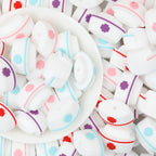 3D Colorful 3D Nurse Cap Silicone Focal Beads 20 Pcs