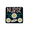Silicone Focal Beads Nurse Floral Band-Aide Pastel Lettering Black