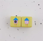 Candy Colored Hello Kitty Square Acrylic Beads 15mm Lively 10pcs 4