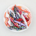 Bat Wing Acrylic Beads Wholesale, Iridescent Halloween Electroplated, 51mm