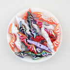 Bat Wing Acrylic Beads Wholesale, Iridescent Halloween Electroplated, 51mm