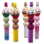 3D Mini Sugar Sprinkle Cupcake Silicone Focal Beads 20pcs 5