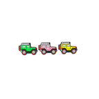Silicone Focal Beads Off Road Vehicle Jeep Shape Trio 20pcs