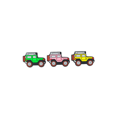 Silicone Focal Beads Off Road Vehicle Jeep Shape Trio 20pcs