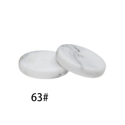 25mm Silicone Beads Flat Coin Spacer Pastel Mix 50pcs 16