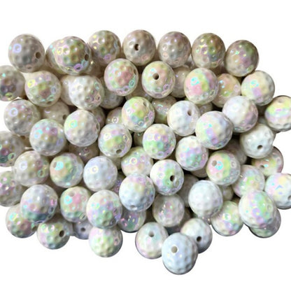 Golf Ball Style 20mm Acrylic Bubblegum Beads 20pcs 2
