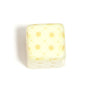 Colored Cube Acrylic Beads 14mm Printed Rose Pattern 10pcs 7