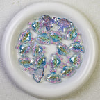 Glitter Bow Cloud Resin Beads 25mm Pastel Sparkle 10pcs 5