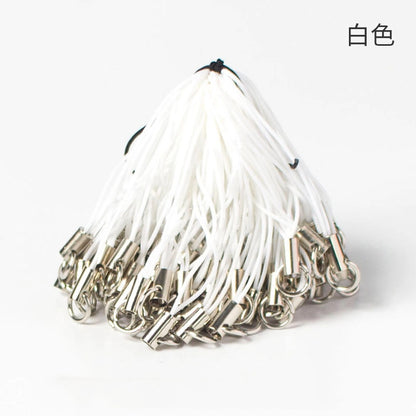 Polyester Iron Aluminum Phone Strap 58mm Colorful 100pcs 12