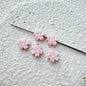 Flower Metal Beads 10mm Baking Painted Cherry Blossom 20pcs 7