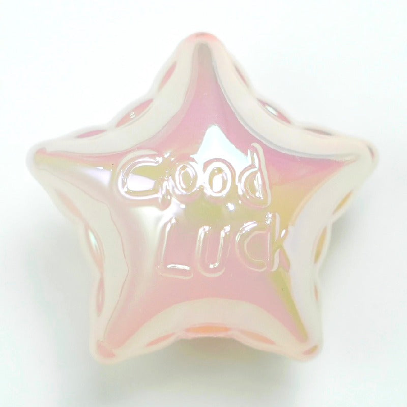 UV Finish Jelly Five-Pointed Star Acrylic Beads 25x16mm 50pcs 7
