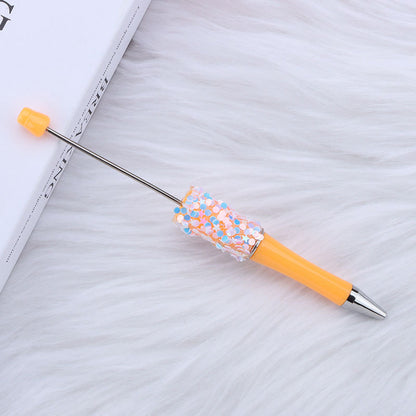 Star Sequin Creative Beadable Pen Plastic 8