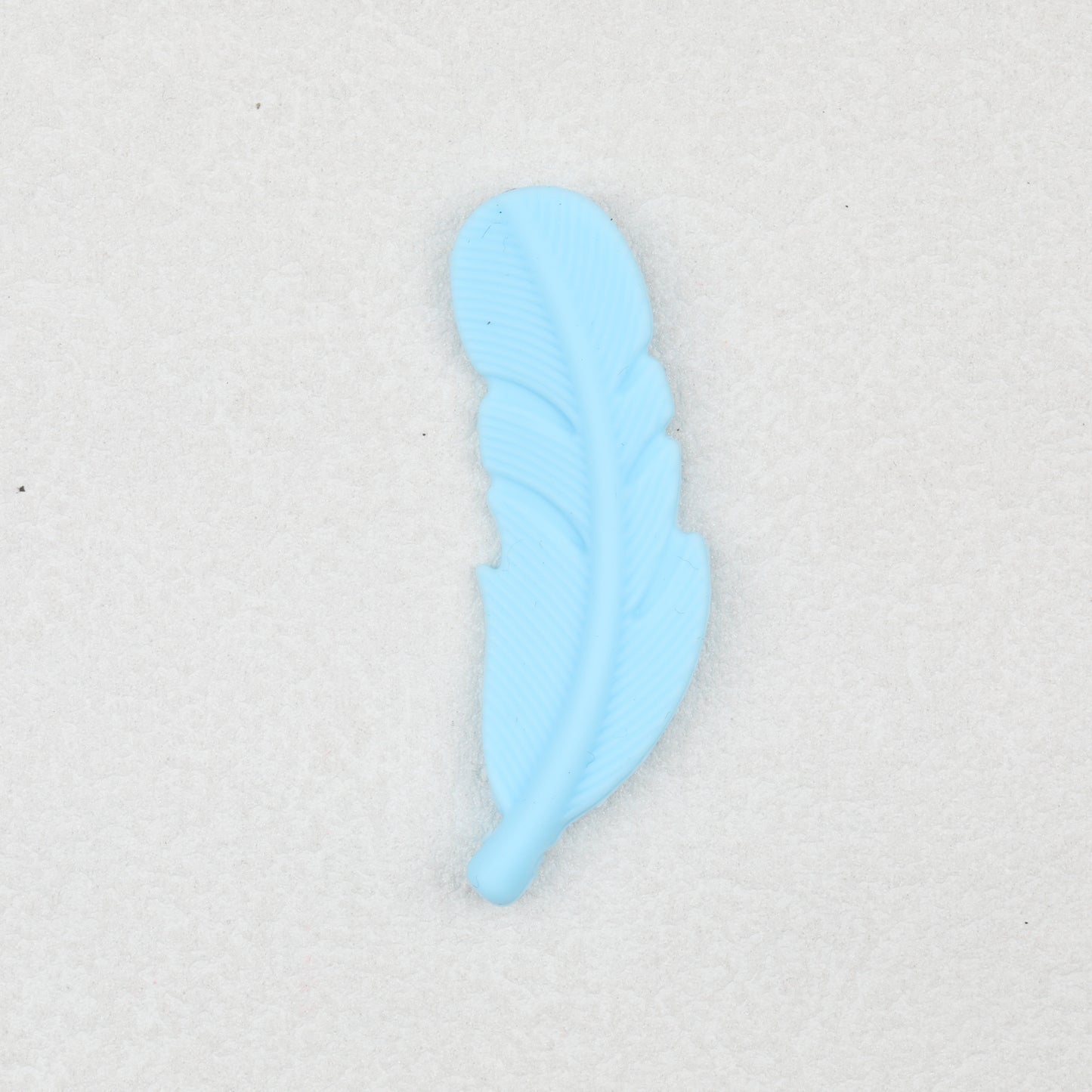Colorful Feather Shaped Silicone Beads 20pcs 5