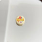 Flat Circus Pattern Acrylic Tube Beads 18mm Mixed Colors 20pcs 3