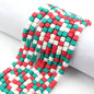 Cube Clay Beads 6mm Solid Color Polymer Matte Finish 10strands 30