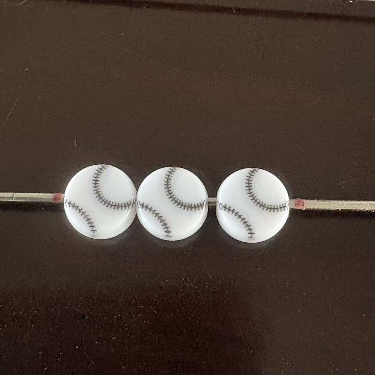 Special Character Flat Acrylic Beads 7mm 10pcs per Pack 27