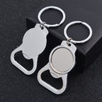 Metal Bottle Opener Keychain Zinc Alloy Smooth Surface for Sublimation 3