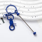 Beadable Gradient Color DIY Metal Keychain