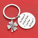 Stainless Steel Four Leaf Clover Keychain Teacher Gift Engraved 4