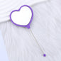 Beadable Plastic Mirrors Handheld Heart-shaped