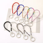 Diamond Wristlet Keychain Metal Flexible Loop Multiple Colors
