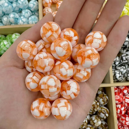 Tiny Heart Embeded Resin Beads 16mm Glossy Mixed Colors 20pcs 9