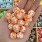 Tiny Heart Embeded Resin Beads 16mm Glossy Mixed Colors 20pcs 9