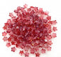 Pentagonal Star Glass Beads 8mm Transparent Pastel Colors 30pcs 22