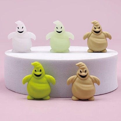 3D Halloween Ghost Silicone Focal Beads Glow in Dark 20pcs 2