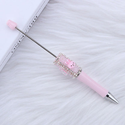 Beadable Pen with Cute Bunny and Rhinestone 10