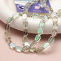 Electroplated Hexagon Glass Beads 10mm Transparent Iridescent 10pcs 8