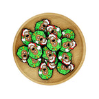 Silicone Focal Beads Christmas Scooby Doo Santa Hat Wreath 20pcs 2