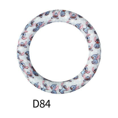 15mm Silicone Beads Disney Character Mix Mickey Stitch Winnie 50pcs 14