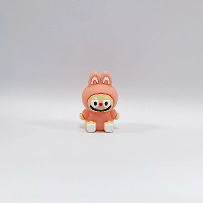 Silicone 3D Focal Beads Bunny Character Sitting Pose 20pcs 10