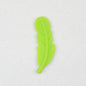 Colorful Feather Shaped Silicone Beads 20pcs 13