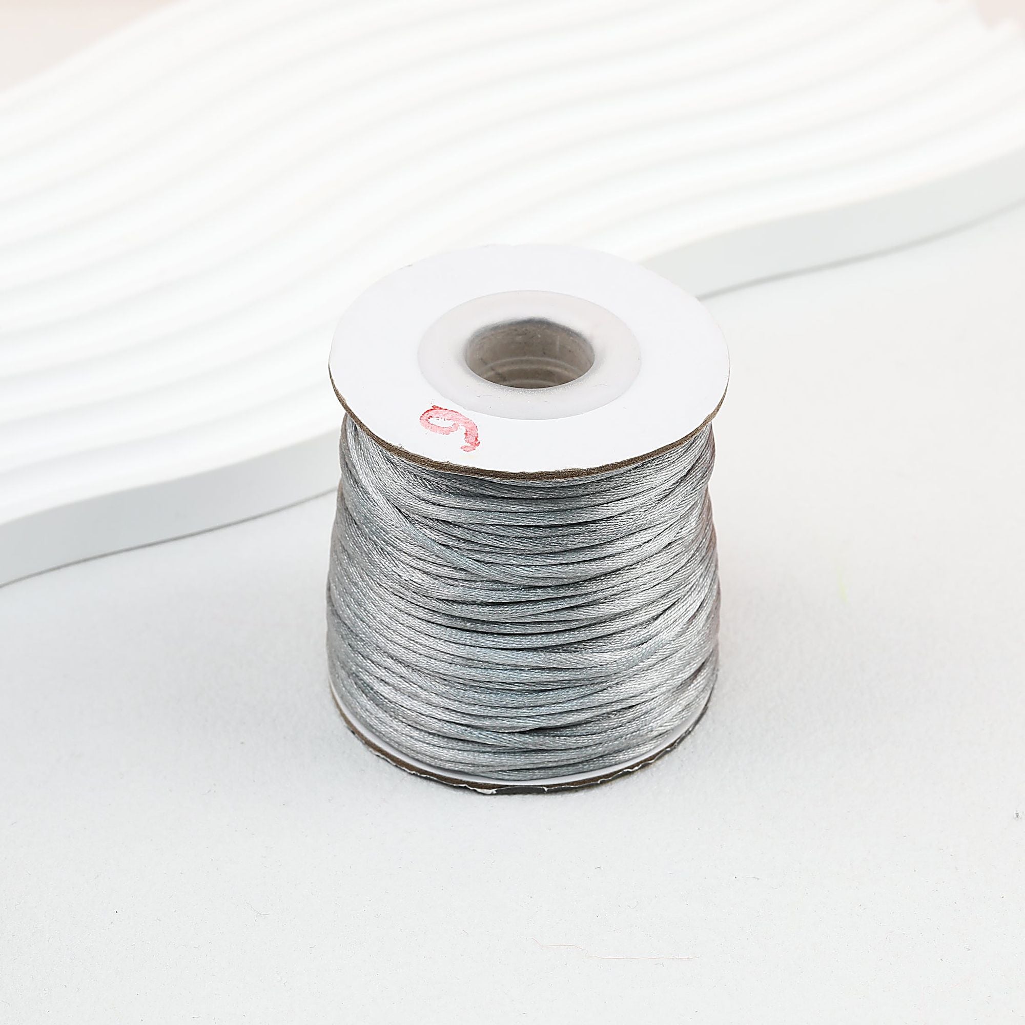 Nylon String Beading Cord 2mm Diameter Gold 38 Yards - #10 Grey
