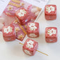Cherry Bear Rabbit Square Acrylic Beads 14mm Playful Pattern 5pcs 6