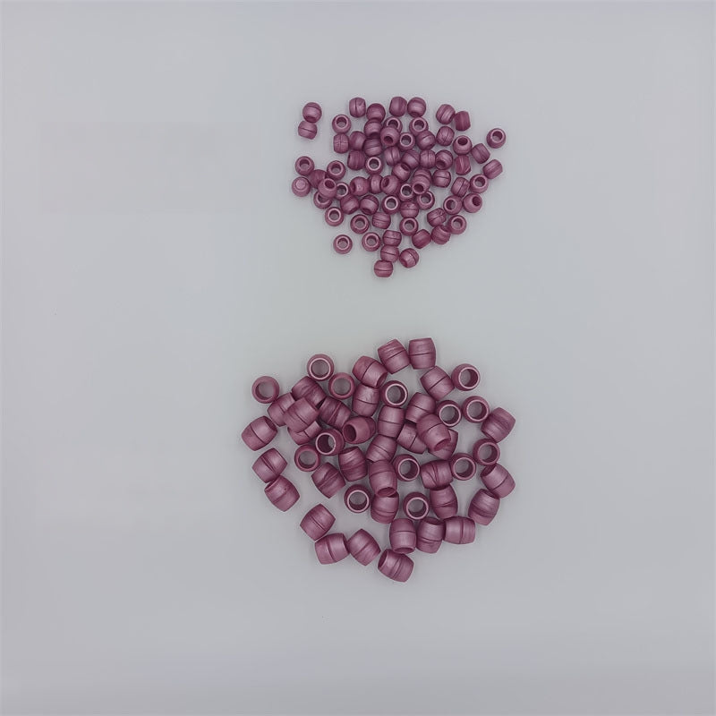 Silicone Hair Beads Pony Beads Dreadlock Colorful Mixed 50pcs 22