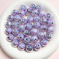Laser Round Acrylic Beads 16mm Iridescent Glossy Colors 10pcs 7