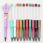 Glitter Plastic Beadable Pens