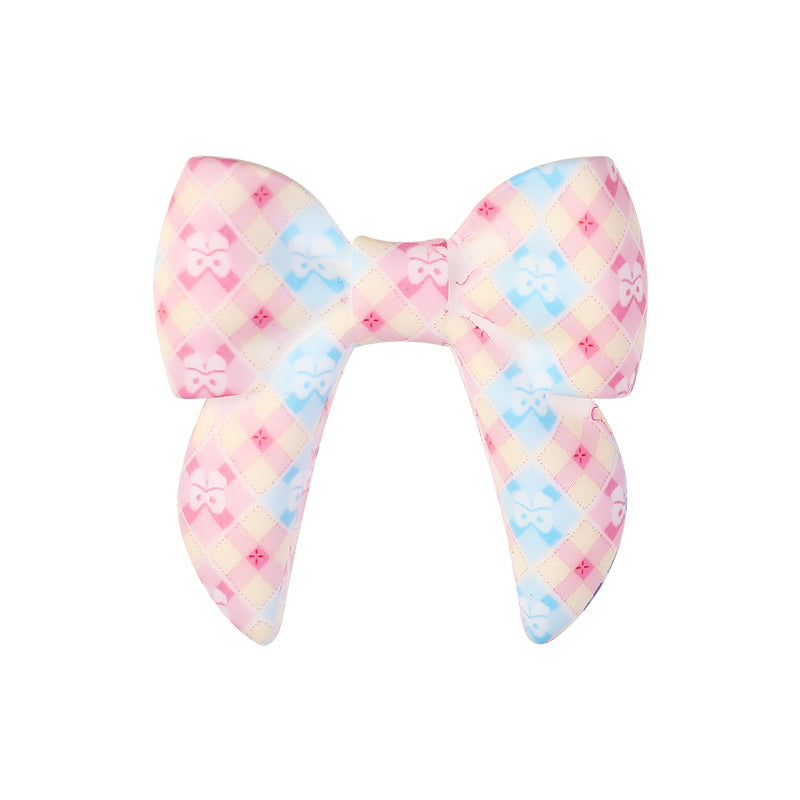 10pcs 3D Bow Printed Silicone Focal Beads